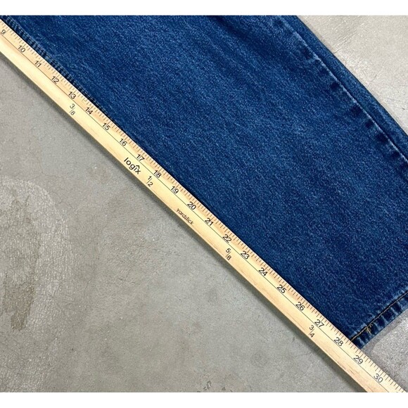 Levis 550 Jeans Mens 36x30 Blue Dark Wash Relaxed Fit Straight Leg Modern - Picture 8 of 9